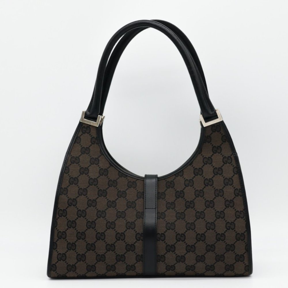 Gucci Structured Jackie Monogram Canvas‎ Handbag - Picture 12 of 14